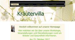 Desktop Screenshot of kraeutervilla.at