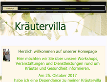 Tablet Screenshot of kraeutervilla.at